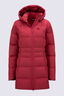 Macpac Women's Aurora Hooded Down Coat, American Beauty, hi-res