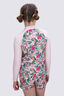 Macpac Kids' Rash Top, Pink/Floral Print, hi-res