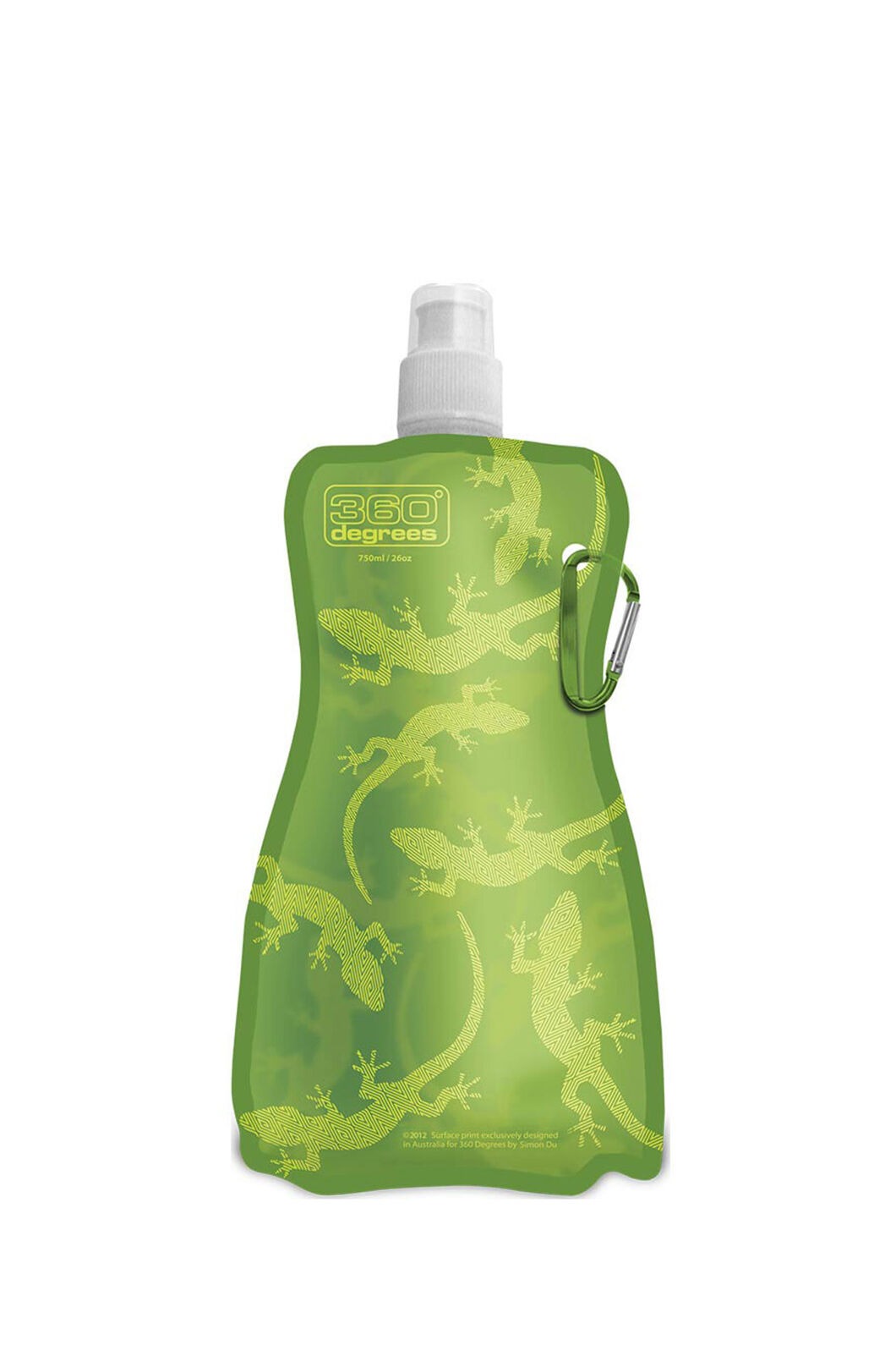 360 Degrees Flexi Drink Bottle — 750 ml, Gecko, hi-res