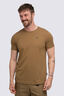 Macpac Men's Abel Tasman Topo Fairtrade Organic Short Sleeve T-Shirt, Kangaroo, hi-res