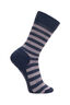 Macpac Kids' Footprint Sock, Ensign/High Rise Stripe, hi-res