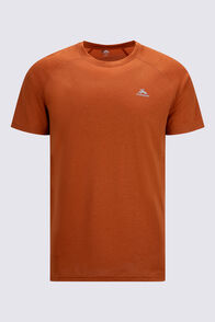 Macpac Men's Cass Short Sleeve T-Shirt, Bombay Brown Marle, hi-res
