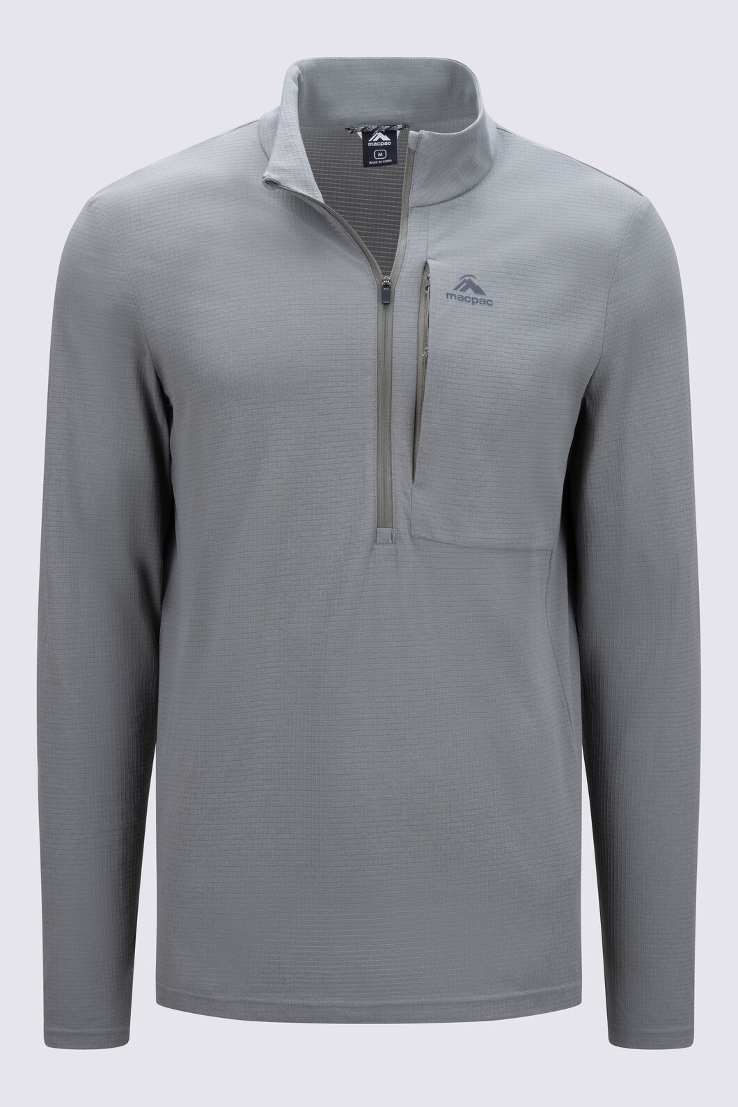 Macpac Men&rsquo;s Stash-It 1/4-Zip Top, Agave, hi-res