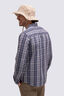 Macpac Men's Eclipse Long-Sleeve Shirt, Navy Iris Check, hi-res