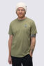 Macpac Men's Cameron Hut Fairtrade Organic Cotton Short Sleeve T-Shirt, Oil Green, hi-res