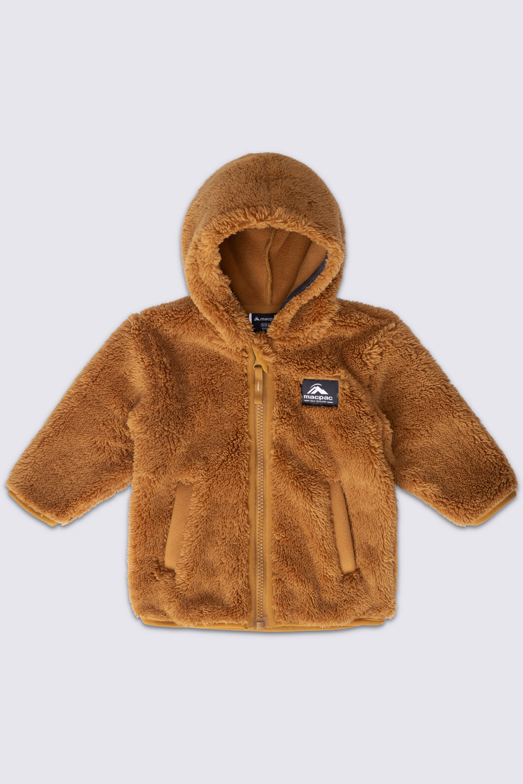Macpac Baby Acorn Fleece Jacket, Golden Brown, hi-res