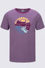 Macpac Kids' Abstract Nature Fairtrade Organic Short Sleeve T-Shirt, Grapeade, hi-res