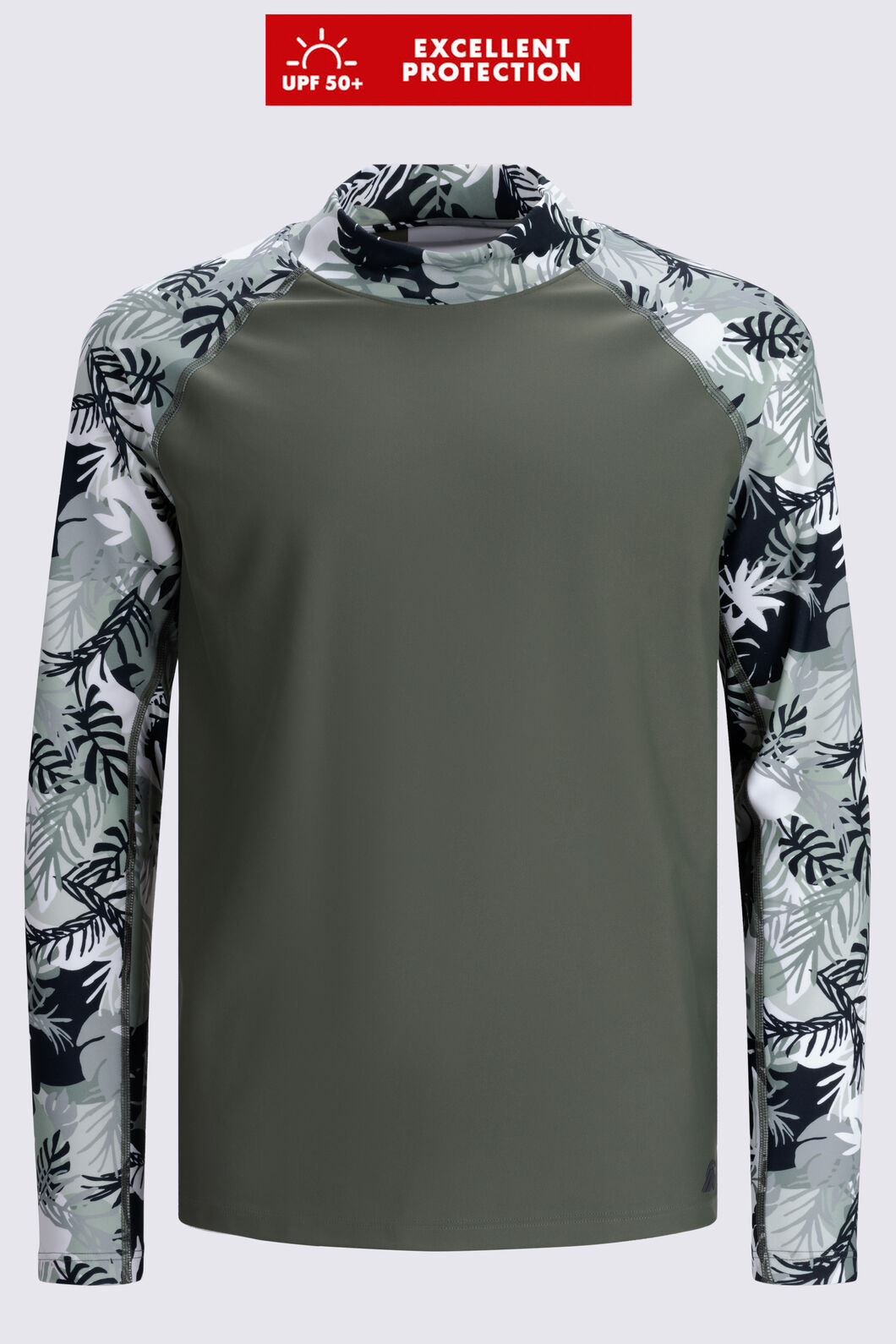 Macpac Kids' Rash Top, Beetle/Camo Print, hi-res