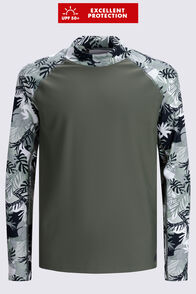 Macpac Kids' Rash Top, Beetle/Camo Print, hi-res