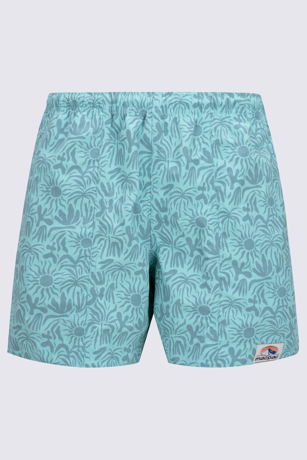 Macpac Men's Winger Shorts, Pool Blue Print, hi-res