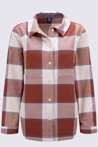 Macpac Women's Hudson Overshirt, Maple Syrup Plaid, hi-res