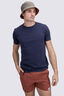 Macpac Men's Washed T-Shirt, Navy Iris, hi-res
