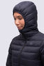 Macpac Women's Uber Light Hooded Down Coat ♺, Black, hi-res