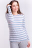 Macpac Women's Ella 180 Merino Long Sleeve T-Shirt, Arona Stripe, hi-res