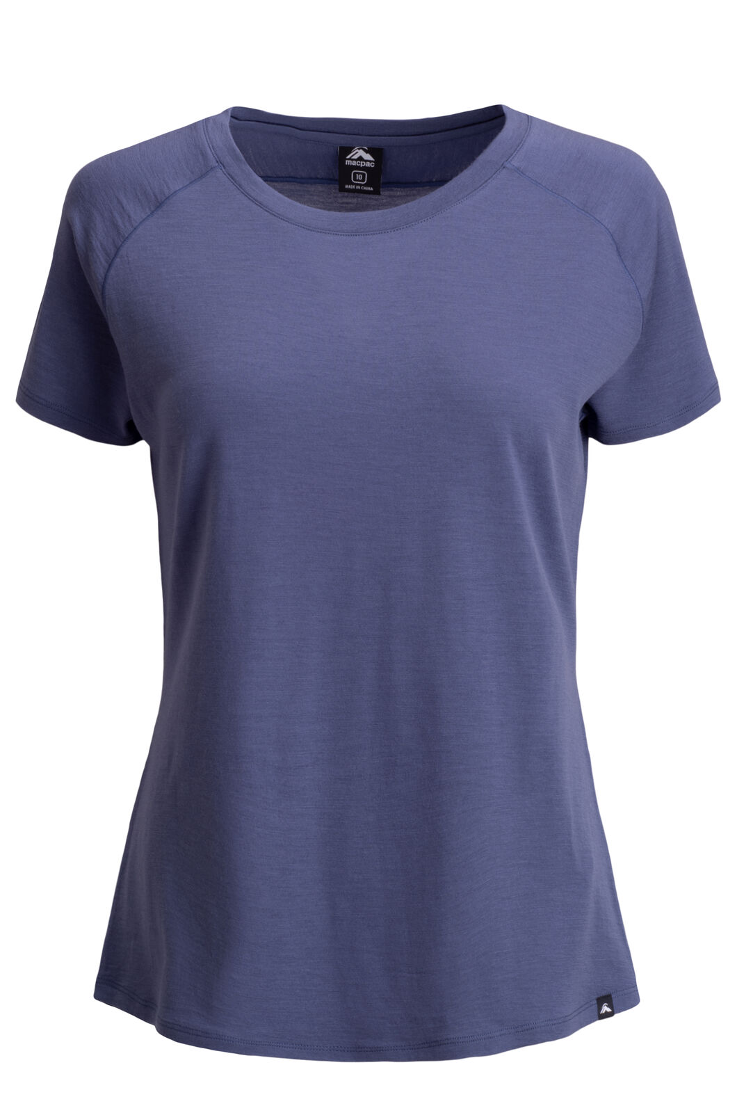 Macpac Women's Ella Merino T-Shirt, Blue Indigo, hi-res
