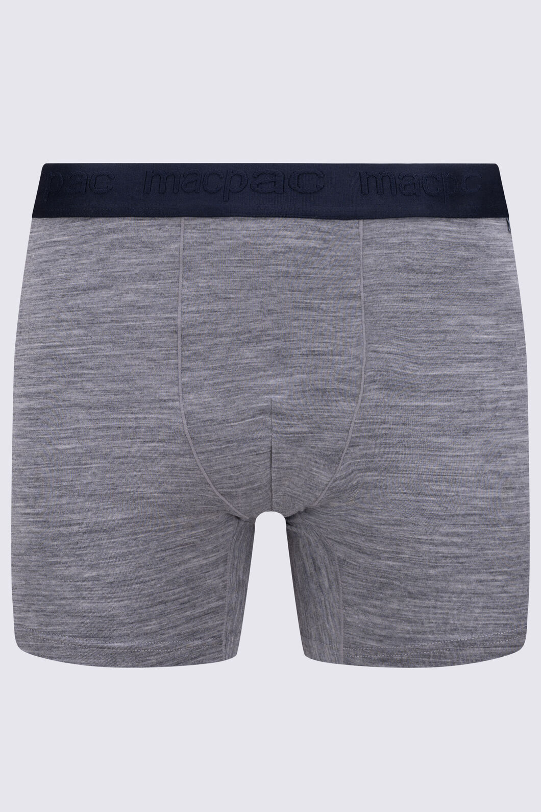 Macpac Men's 180 Merino Boxers, Mid Grey Marle/Black, hi-res