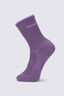 Macpac Kids' Merino Blend Crew Sock, Grapeade, hi-res