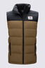 Macpac Men's Halo Down Vest ♺, Black/Kangaroo, hi-res