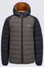 Macpac Kids' Uber Light Hooded Down Jacket, Black/Tarmac, hi-res