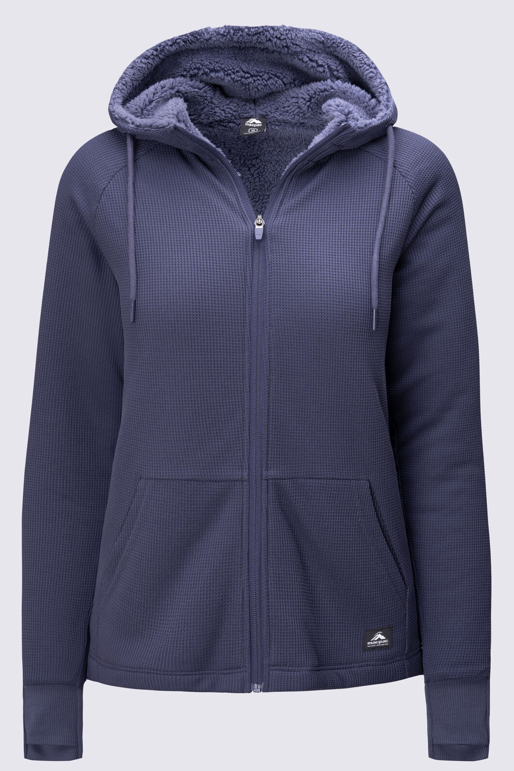 Macpac Women's Waffle Sherpa Hooded Jacket, Odyssey, hi-res