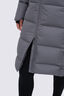 Macpac Women's Aurora Long Hooded Down Coat, Rabbit, hi-res