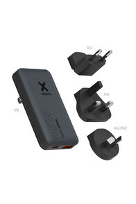 Xtorm 65W Fast Travel Charger + Cable + Essentials Bag, Black, hi-res
