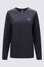 Macpac Women's Vintage Embroidered Fairtrade Organic Cotton Long Sleeve T-Shirt, BLACK MARLE, hi-res