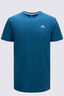 Macpac Men's Abel Tasman Topo Fairtrade Organic Short Sleeve T-Shirt, Moroccan Blue, hi-res