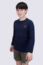 Macpac Kids' Te Papakura O Taranaki NP Fairtrade Organic Cotton Long Sleeve T-Shirt, Navy Iris, hi-res