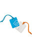 Go Travel Luggage Tags Twin Pack, Blue/Orange, hi-res