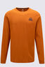 Macpac Men's Vintage Embroidered Fairtrade Organic Cotton Long Sleeve T-Shirt, Autumnal, hi-res