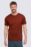 Macpac Men's Lyell 180 Merino T-Shirt, Fired Brick, hi-res