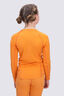 Macpac Kids' Geothermal Long Sleeve Top, Tangerine, hi-res