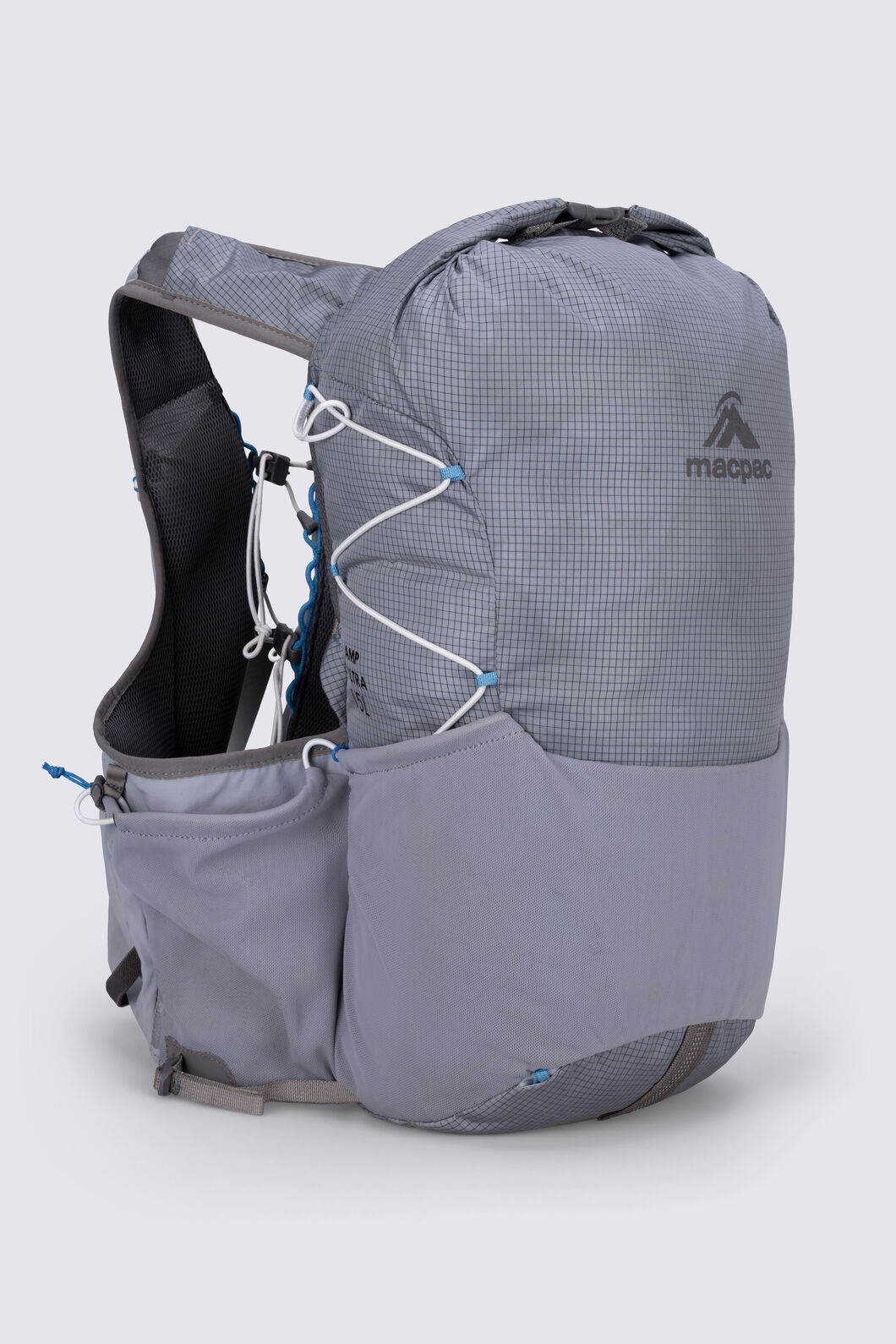 Macpac Amp Ultra 15L Running Vest, Steel, hi-res