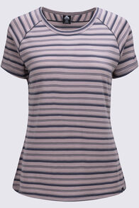 Macpac Women's Ella 180 Merino T-Shirt, Sphinx Stripe, hi-res