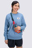 Macpac Women's Fairtrade Organic Cotton Crew, Blue Shadow, hi-res