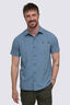 Macpac Men's Vista Short Sleeve Shirt, Captains Blue, hi-res