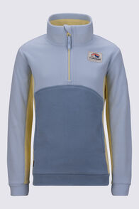 Macpac Kids&rsquo; Heritage Fleece Pullover, Skyway/Windward Blue, hi-res