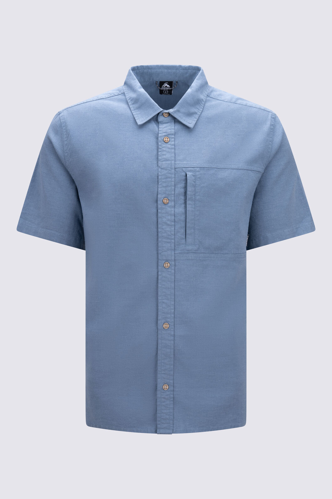 Macpac Men&rsquo;s Vale Short-Sleeve Shirt, Captains Blue, hi-res