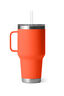 YETI® Rambler® Mug with Straw Cap — 35 oz, Papaya, hi-res