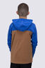 Macpac Kids' Ruru Fleece Jacket, Dazzling Blue/Toasted Coconut, hi-res