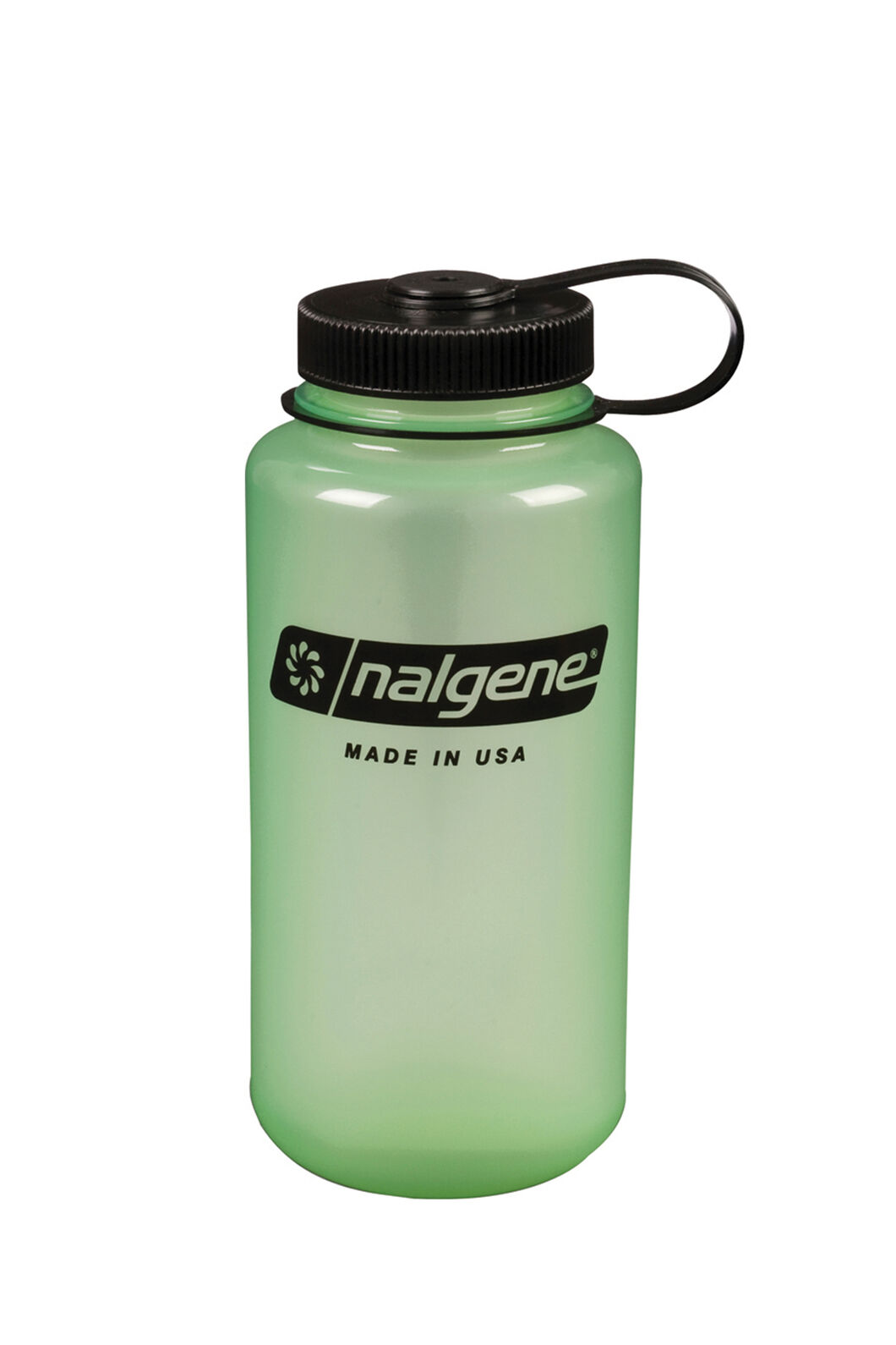 Nalgene Wide Mouth Glow in the Dark Drink Bottle 1L Macpac