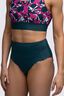 Macpac Women's Reversible High-Waisted Bikini Bottoms, DeepTeal/Shatter Print, hi-res