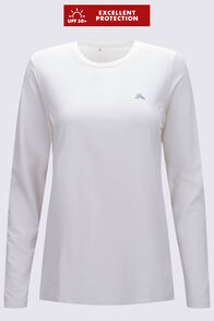 Macpac Women's brrr° Long Sleeve T-Shirt, Cloud Dancer, hi-res