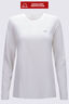 Macpac Women's brrr° Long Sleeve T-Shirt, Cloud Dancer, hi-res