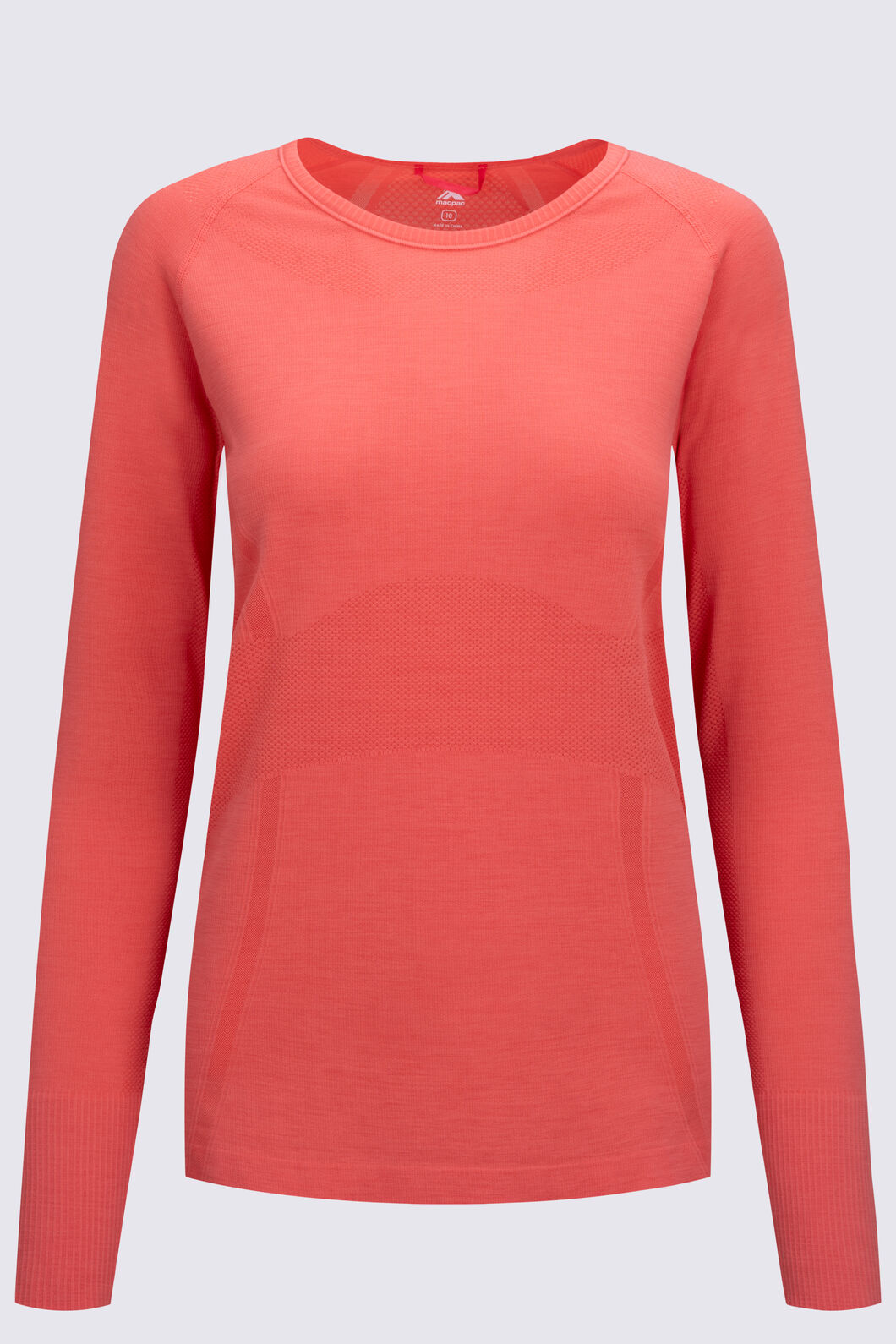 Macpac Women's Limitless Long Sleeve T-Shirt, Georgia Peach, hi-res