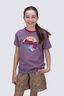 Macpac Kids' Abstract Nature Fairtrade Organic Cotton Short Sleeve T-Shirt, Grapeade, hi-res