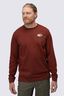 Macpac Men's Heritage Badge Fairtrade Organic Cotton Long Sleeve T-Shirt, Fired Brick, hi-res