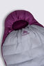 Macpac Large Dusk 400 Down Sleeping Bag (-3&deg;C), Sleet/Magenta, hi-res