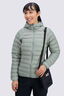 Macpac Women's Uber Light Hooded Down Jacket, Lilypad, hi-res